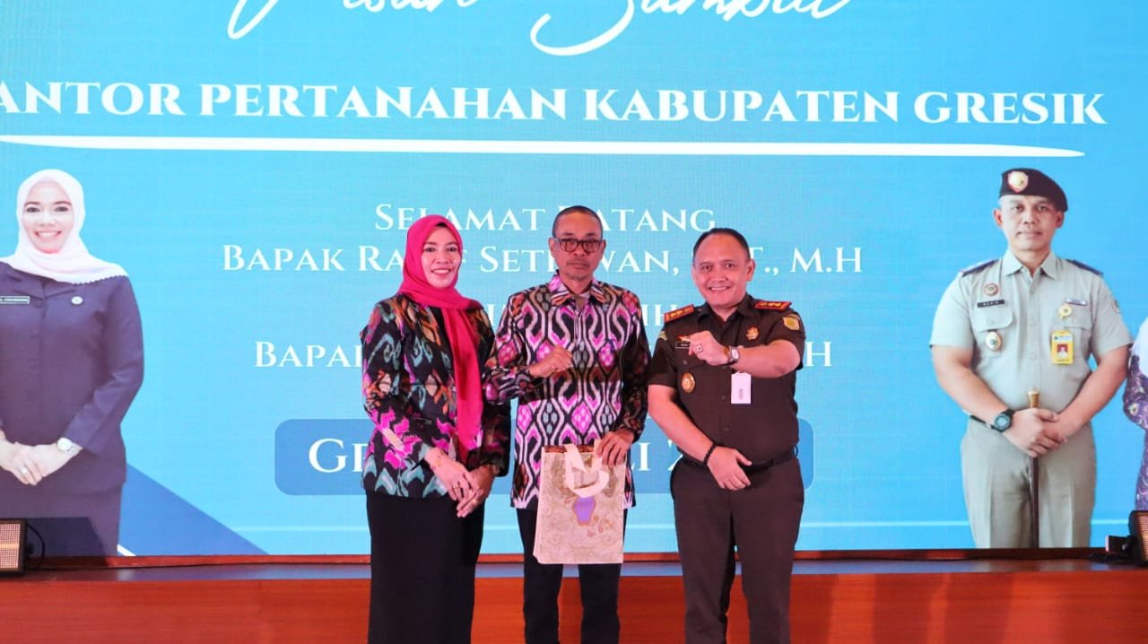 Kantor Pertanahan Kabupaten Gresik Gelar Pisah Sambut Pejabat Lama dan Baru , Pengabdian Tingkatkan Pelayanan 