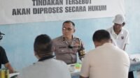 Satlantas Polres Gresik Edukasi Tertib Berlalu Lintas di Kawasan Pelabuhan