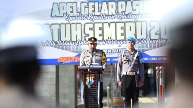 Kepolisian Resor Gresik Melaksanakan Apel Gelar Pasukan Operasi Patuh Semeru 2025